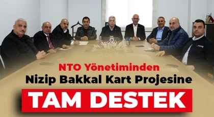 NTO Yönetiminden Nizip Bakkal Karta Tam Destek