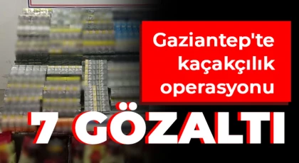 Piyasa değeri 740 bin TL olan gümrük kaçağı malzeme ele geçirildi