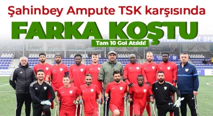 Şahinbey Ampute TSK karşısında farka koştu 9-1