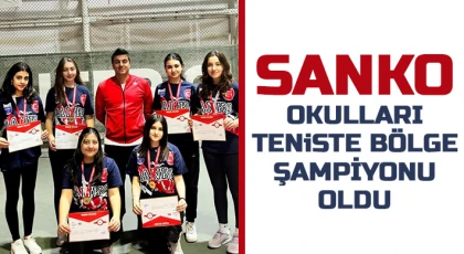 SANKO Okulları Teniste Bölge şampiyonu oldu