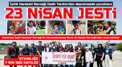 23 Nisan konteyner kentteki çocuklara lunapark sürprizi