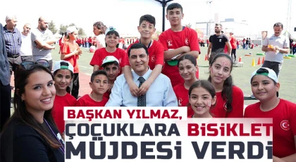 Başkan Yılmaz, çocukların bayram sevinçlerine ortak oldu