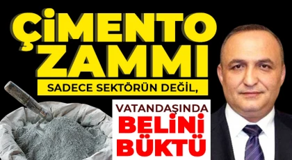 CHP'li Meriç: Çimento Zammı Sadece Sektörün Değil, Vatandaşında Belini Büktü