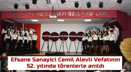 Efsane Sanayici Cemil Alevli Vefatının 52. yılında törenlerle anıldı