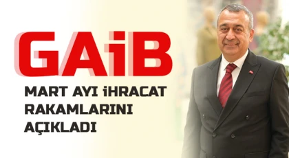 GAİB mart ayı ihracat rakamlarını açıkladı