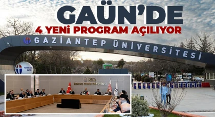GAÜN’de 4 Yeni Program Açılıyor