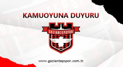 Gaziantepspor için ilk adım atıldı