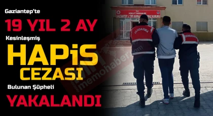Gaziantep'te Kesinleşmiş Hapis Cezası Bulunan Şahıs Yakalandı