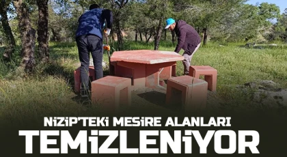Nizip’teki mesire alanları temizleniyor