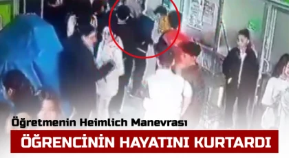 Öğretmenin Dikkati Öğrencinin Hayatını Kurtardı