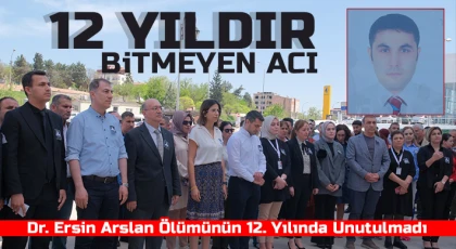 Ölümünün 12. Yılında Dr. Ersin Arslan Dualarla Anıldı