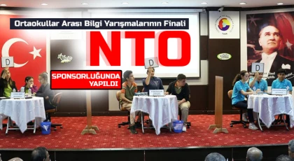 Ortaokullar Arası Bilgi Yarışmalarının Finali NTO Sponsorluğunda Yapıldı 