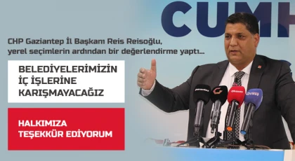Reisoğlu, yerel seçimlerin ardından bir değerlendirme yaptı...