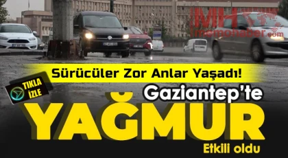 Sağanak yağış sürücülere zor anlar yaşattı