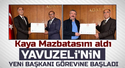 Yavuzeli'nin yeni başkanı görevine başladı