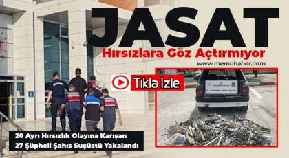 20 ayrı hırsızlık olayına karışan 27 şüpheli şahıs suçüstü yakalandı
