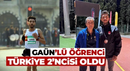 GAÜN’lü öğrenci Türkiye 2’ncisi oldu