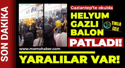 Okuldaki mezuniyet kutlamasında helyum gazlı balon patladı: 8 yaralı