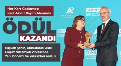 Her Kart Gaziantep Kart Akıllı Ulaşım Alanında Ödül Kazandı