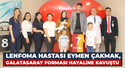 Lenfoma hastası Eymen Çakmak, Galatasaray forması hayaline kavuştu
