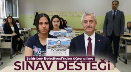 Şahinbey Belediyesi’nden öğrencilere sınav desteği