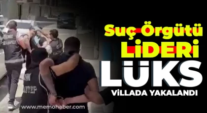  Suç örgütü lideri lüks villada yakalandı