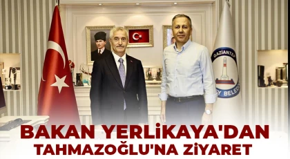 Bakan Yerlikaya'dan Tahmazoğlu'na ziyaret etti