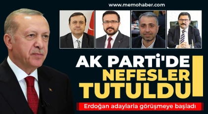 Erdoğan adaylarla görüşmeye başladı