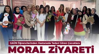 GAÜN Öğrencilerinden Hastanede Tedavi Gören Çocuklara Moral Ziyareti