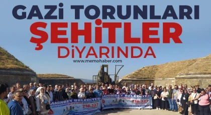 Gazi torunları şehitler diyarında