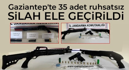 Gaziantep Jandarmadan silah kaçakçılarına dev operasyon