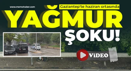 Gaziantep’te yağmur zamanı