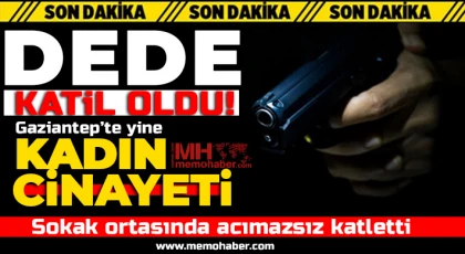 Gaziantep'te kadın cinayeti! 68 yaşındaki eşini öldürdü