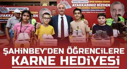 Şahinbey’den öğrencilere karne hediyesi