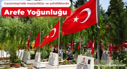 Şehit aileleri ve vatandaşlar Arefe günü soluğu mezarlıkta aldı