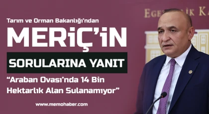 Tarım ve Orman Bakanlığı’ndan Meriç’in Sorularına Yanıt