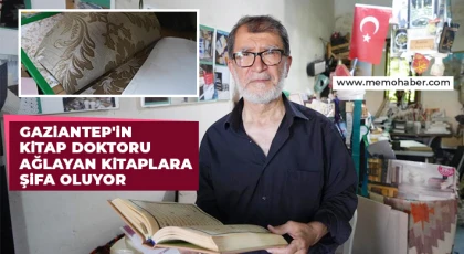 10 metrekarelik küçük dükkanında eskiyen kitaplara hayat veriyor