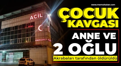 Çocuk kavgasında anne ve 2 oğlu hayatını kaybetti