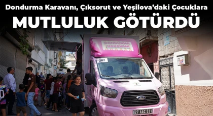 Dondurma karavanı, Çıksorut ve Yeşilova’daki çocuklara mutluluk götürdü