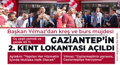 Gaziantep’in 2. kent lokantası açıldı