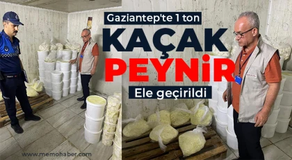 Gaziantep'te 1 ton 112 kilogram kaçak peynir ele geçirildi