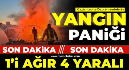Gaziantep'te Çıkan Yangında Çok Sayıda Yaralı Var