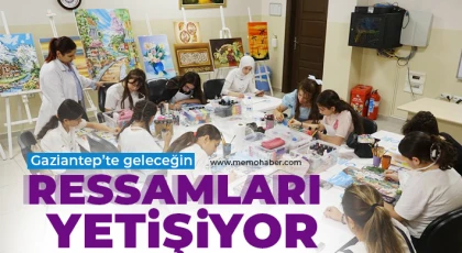Gaziantep’te geleceğin ressamları yetişiyor