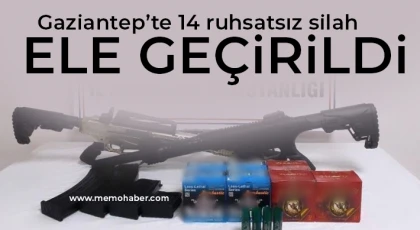 Gaziantep’te ruhsatsız silah operasyonu: 13 gözaltı