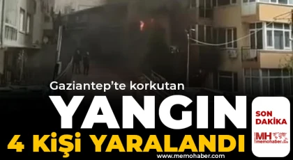 Kızılhisar'da yangın! 4 kişi yaralandı