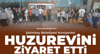 Şahinbey Belediyesi Kursiyerleri Huzurevini Ziyaret Etti