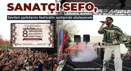 Sanatçı Sefo, sevilen şarkılarını festivalin açılışında söyleyecek