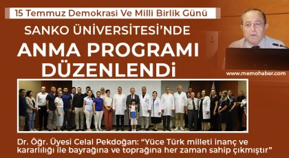 SANKO Üniversitesi’nde Anma Programı Düzenlendi