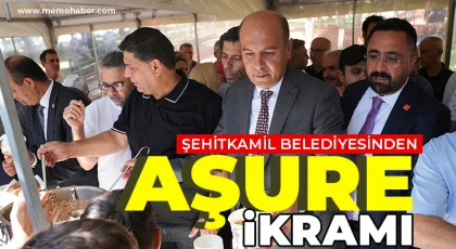 Şehitkamil Belediyesinden aşure ikramı
