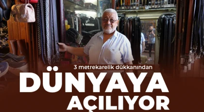 3 metrekarelik dükkanından dünyaya açılıyor